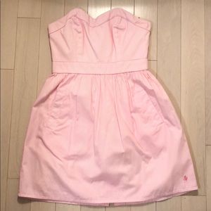 Jack Wills pink cotton candy pin stripe dress